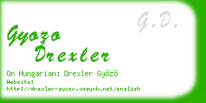 gyozo drexler business card