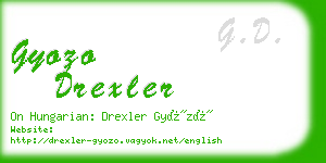 gyozo drexler business card